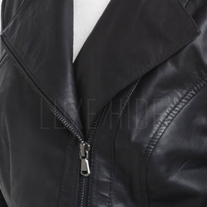 Venta al por mayor chaqueta de cuero de moda de las mujeres chaqueta de cuero de la PU de alta calidad chaqueta de cuero - Product Image 6