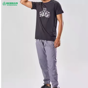 เสื้อยืดโอเวอร์ไซส์ผ้าฝ้าย 100% พิมพ์โลโก้ตามสั่ง สำหรับผู้ชาย ออกกำลังกาย ฟิตเนส เพาะกาย ทรงหลวม สั่งพิมพ์ลายได้ - Product Image 2