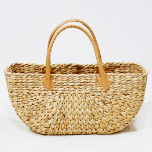 Bolso de mano de playa tejido hecho a mano de fábrica de Artex Dong Thap, bolsos de paja de algas marinas, artesanías naturales ecológicas - Product Image 4