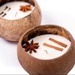 2025เทียนกะลามะพร้าวทำมือที่ได้รับความนิยมสูงสุดเป็นมิตรกับสิ่งแวดล้อมของตกแต่งบ้านและของขวัญที่เป็นมิตรกับสิ่งแวดล้อมงานทำมือเคลือบเงามันวาว - Product Image 1