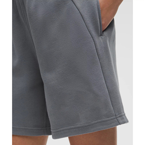 OEM/ODM Pantalones cortos para mujer 100% algodón color gris sólido logotipo impreso personalizado con bolsillos laterales pantalones cortos de hip hop transpirables para mujer - Product Image 6