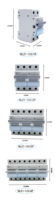 Commutateur de transfert manuel sur rail DIN NLZ1-63 MTS, inverseur de source double alimentation 1P 2P 3P 4P 63A 100A 125A, interrupteur d'interverrouillage isolant