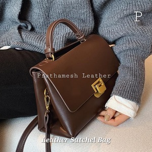 Handmade Heritage <b>Leather</b> Satchel Artisan Touches Unique Details Natural <b>Dyes</b> Organic Feel One-of-a-Kind Crafted Design trending - Product Image 3