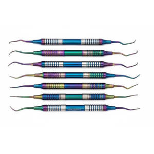 Kit de Curetas Dentales Periodontales Gracey con Mango Antideslizante, Acero Inoxidable de Grado Quirúrgico, Herramientas de Limpieza Dental - Product Image 1
