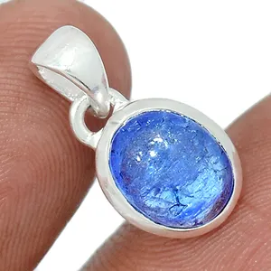 Natural AAA Tanzanite Stone Cabochon Round Gemstones Jewelry Bezel Setting Wholesale Supplier Factory