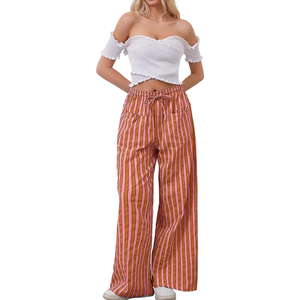 Pantalon décontracté à cordon de serrage pour femmes à bas prix Pantalon de rue nouveau dernier pantalon pour femmes en gros - Product Image 4