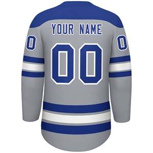 Maillot de hockey personnalisable, vêtements d'équipe, violet, blanc, noir, rayé, col en V, lettres cousues, numéros, logo, design, tailles adultes et jeunes - Product Image 6