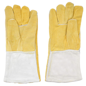Nuevos guantes de soldadura de cuero para barbacoa resistentes al fuego al calor más vendidos - Product Image 3