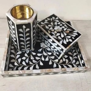 Quemador Bakhoor con incrustaciones de madera y hueso de calidad de lujo, diseño elegante, forma y tamaño personalizados, decoración del hogar, quemador de incienso con fragancia - Product Image 4