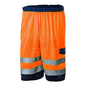 Pantalones cortos de trabajo para hombre de secado rápido de alta calidad 100% poliéster a prueba de fuego patrón sólido estilo de calle alta - Product Image 1