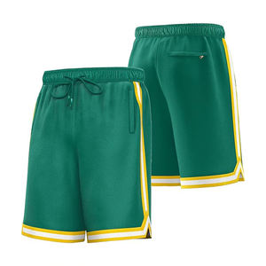 Vente en gros Oem 100% polyester sublimé respirant séchage rapide short de sport logo personnalisable double maille basket-ball expédition DDP - Product Image 4