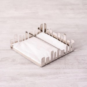 Servilletero urbano de acero inoxidable, diseño de barricadas de trabajo, hermosos accesorios de mesa de comedor de madera acrílica para - Product Image 3