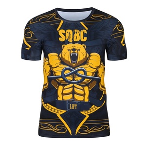 Vente en gros dernière conception de votre propre logo personnalisé sublimé imprimé UV Surf Rash Guard fabricant de vêtements de sport sérigraphie personnalisée - Product Image 5