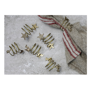 Rond de serviette en laiton coulé et porte-serviettes en laiton doré pour la décoration de table, fournisseur en gros - Product Image 5