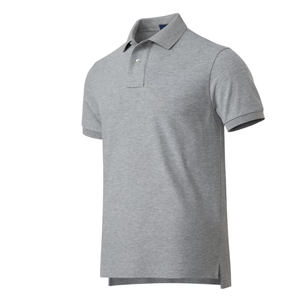 Camiseta Clásica para Hombre, Bordada, Frente Sólido, Manga Corta, Tejido Terry, Suave, Spandex/Poliéster, Casual, Elegante, Ligera para Verano - Product Image 1