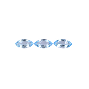 Topacio azul suizo natural 20x10mm Marquesa facetado corte 8,85 Ct. Piedra preciosa suelta para hacer joyas - Product Image 2