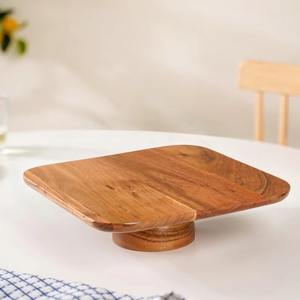 Support à gâteau de luxe en bois d'acacia, support à gâteau en bois tendance - Product Image 3