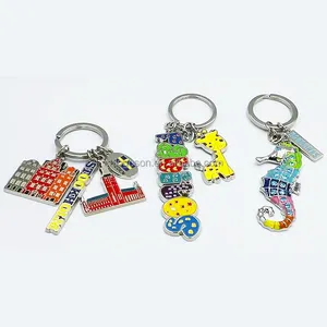 Custom Poland Zinc Alloy Die Cast Metal Keychains Polish Souvenirs Keyrings For Gift Shops