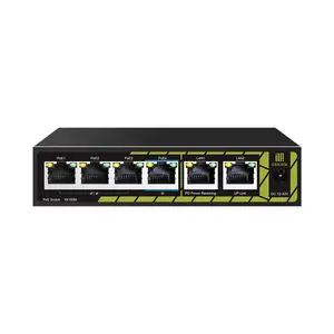 High Performance GENATA GNT-P9806V6 6 Port 100M Cascading PoE Switch For Ethernet Network Connection