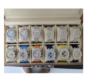 Montre à quartz avec diamant Moissanite Sapphire avec bracelet en acier inoxydable et résistante à l'eau Meilleure qualité Luxury Classic Diver for Sapphire - Product Image 2