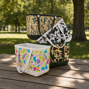 Bolsa de Playa Personalizada de EVA con Camuflaje, Bolsa de Goma Impermeable y Lavable con Diseño de Orificios Abiertos para Piscina, Compras al Aire Libre, Venta al Por Mayor - Product Image 2