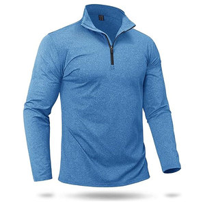 High Quality Unisex Quarter Zip up Winter Sweatshirts Polyester/Cotton Blend Fleece Smart Vintage Washed Customizable Sweatshirt - Product Image 5