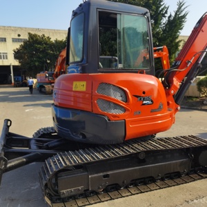 Excavadora Kubota Usada Barata de 2.5 Toneladas, Mini Excavadora con Orugas de Goma, Micro Excavadora Hidráulica, Excavadora para Huertos en Venta - Product Image 1