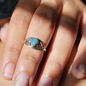 Bague pour enfants en pierres précieuses Larimar Meilleur cadeau pour enfant cadeau pour Noël - Product Image 2