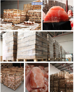 Venta al por mayor Premium Restaurant Table Lamp Artesanía Natural Red Glow Salt Pakistan Himalayan Rock Crystal Lamp - Product Image 6