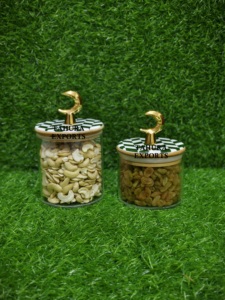 Fast Delivery With MOP Knob Mother Of Pearl <b>Table</b> Decoration Storage Transparent Tabletop Container Handmade White MOP Jar - Product Image 5