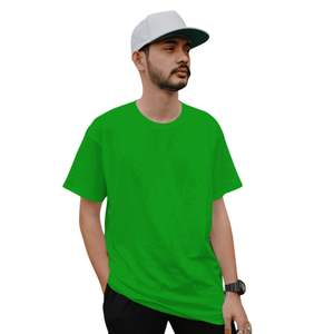 Personalizado al por mayor para hombre en blanco 100% algodón camiseta Logo impresión alta calidad liso más tamaño camisetas - Product Image 1