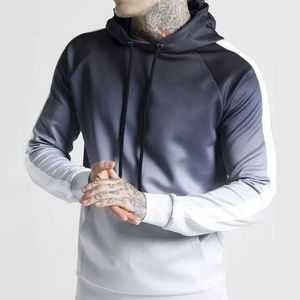 Chándales personalizados de alta calidad para hombres Chándal de hombre con combinación de colores ajustados a la moda para ropa de entrenamiento Spandex - Product Image 6