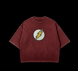 Camiseta Vintage con Lavado Ácido, Estilo Retro Urbano, de Algodón Lavado, Informal, para Hombre y Mujer, Estilo Grunge Suave, Top de Moda para el Día a Día - Product Image 4