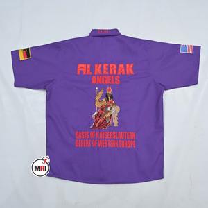 Vente en gros de haute qualité 100% PC coton personnalisé 3D broderie bouton vers le bas DOI décontracté à manches courtes t-shirts pour hommes - Product Image 4