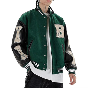 Hommes vierge Letterman équipe veste plaine Varsity personnalisé Letterman veste fabricants/vente en gros blanc hommes Varsity vestes personnalisées - Product Image 4