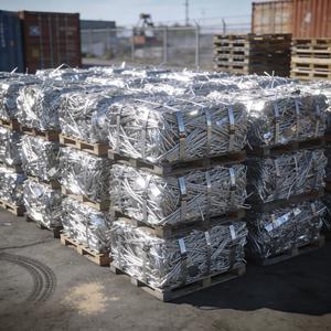 Chatarra de Alambre de Aluminio 6063 Brillante y Limpia, en Pacas Comprimidas para Exportación, para Reciclaje, Fundición de Metales y Procesamiento Industrial - Product Image 1