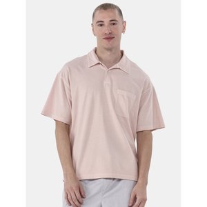 Novedad de verano, polos de manga corta para hombre, ropa de trabajo de Color sólido, Camiseta de algodón, jersey de solapa informal, ropa, Tops, azul y blanco - Product Image 5