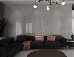 Gran losa piedra artificial Taj Mahal mármol mirada piso porcelana pulido mate piedra sinterizada para Decoración - Product Image 2