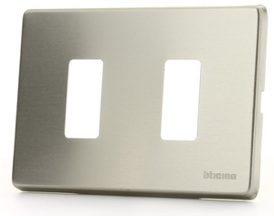 Placca a 2 elementi con finitura ossidata (Bticino Magic 503/2/X) - Product Image 1