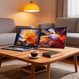 จอมอนิเตอร์พกพา จัดส่งรวดเร็ว ความละเอียด 1080P Full HD หน้าจอ IPS ขนาด 14 นิ้ว พร้อมพอร์ตเชื่อมต่อ Type-C เพื่อการเชื่อมต่อที่ง่ายดาย - Product Image 1