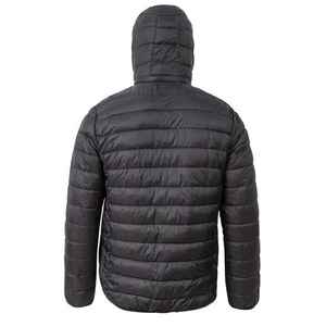 แจ็กเก็ตขนเป็ดฤดูหนาวของผู้ชายปรับแต่งได้สไตล์ทางการปักโลโก้แบบไฮสตรีทมีฮู้ดแบบปิดซิป - Product Image 6