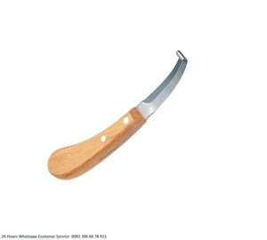 เครื่องมือสัตวแพทย์มีดกีบด้ามไม้ขอบซ้าย - Product Image 2
