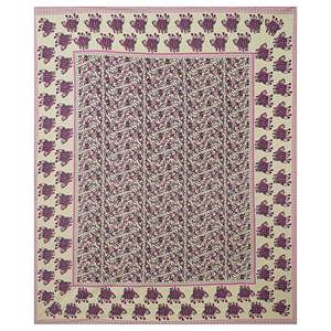 Pink 100% Cotton <b>King</b> <b>Size</b> Bedsheet with 2 Pillow Covers 240 TC Ethnic Motifs Comforter Set 3pcs Home Use (ADB1483) - Product Image 4