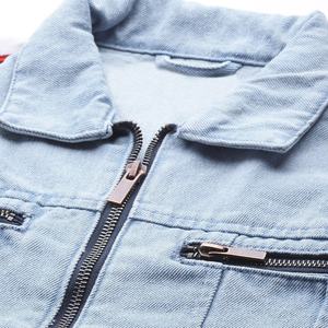 2020 nouveau Design coton à manches longues femmes en détresse veste en jean déchiré dame - Product Image 2