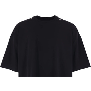Camiseta de Manga Corta para Hombre, Informal, 220g, Algodón Orgánico, Ecológica, Transpirable, con Logotipo Bordado en la Parte Delantera, Color Sólido, Cuello Redondo, Primavera - Product Image 4