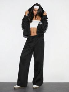 Chándal estampado personalizado para hombre y mujer, Sudadera con capucha y pantalones, ropa deportiva de dos piezas, chándal de moda, venta al por mayor, OEM - Product Image 2