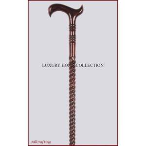 ไม้เท้าไม้ที่มีด้ามจับโลหะดีไซน์สวยงามผสมผสานงานฝีมือสุดหรูมีความทนทานที่เชื่อถือได้ - Product Image 5