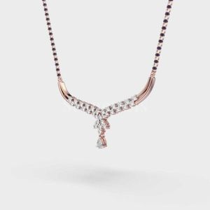 Auspicioso Aura Diamond Mangalsutra Elegante joyería de oro amarillo con diamantes brillantes y diseño elegante de Stonewels - Product Image 5