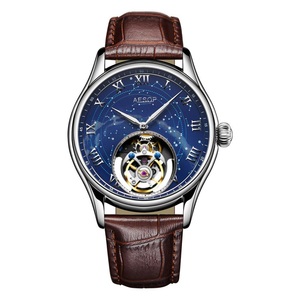 Reloj mecánico automático Tourbillon 7045 de diseño clásico para hombre, reloj de lujo certificado por el fabricante. - Product Image 3