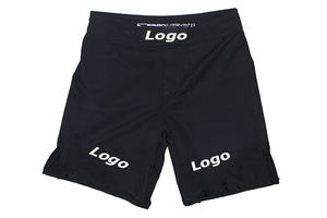 Pantalones Cortos de MMA con Cordón Elástico Sublimado de Primera Calidad, Pantalones Cortos de Boxeo con Textura Personalizada, Casuales, 100% Algodón Transpirable, Logotipo Personalizado - Product Image 3